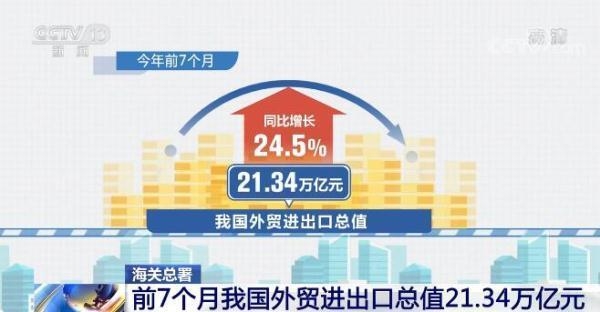 今年前7个月我国外贸进出口同比增长24.5% 实现连续14个月正增长-1.jpg