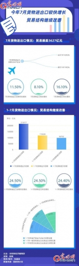 今年7月货物进出口总额32657亿元 贸易结构持续改善-1.jpg