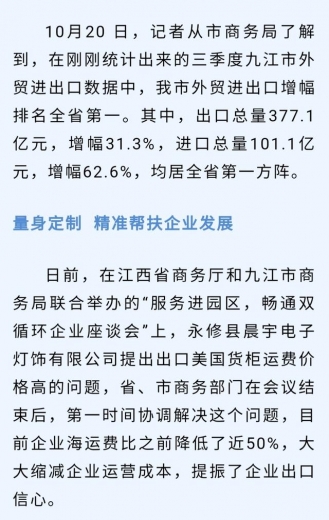 优秀！九江市外贸进出口增幅排名全省第一！-1.jpg