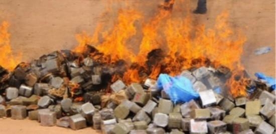 约12亿人民币！塞内加尔海关销毁缉毒行动所缴获的毒品-1.jpg