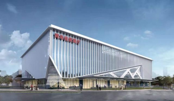 荣耀封顶 砥砺奋进！青岛保税区综合服务中心封顶仪式隆重举行-2.jpg