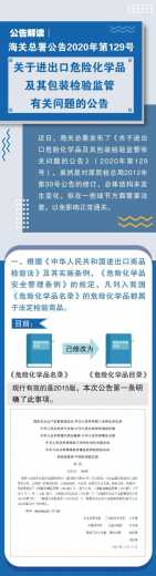 公告解读 | 海关总署公告2020年第129号《关于进出口危险化学品及其包装检验监管有关问题的公告 》-2.jpg