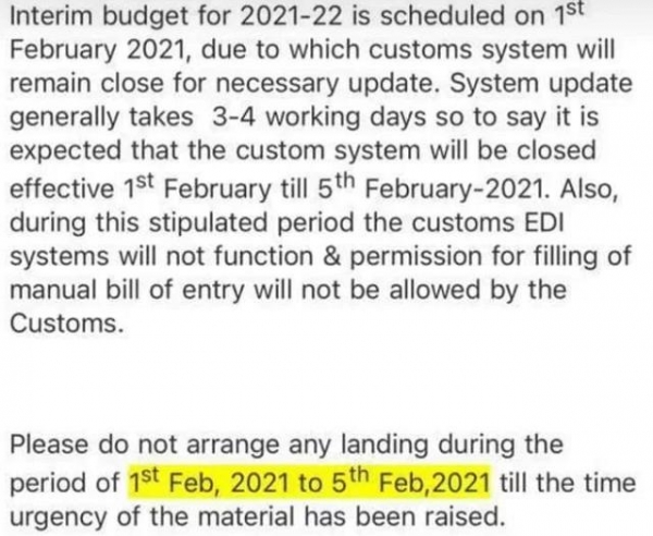 印度海关系统升级，暂停清关！加拿大物流互换处理中心关闭-5.jpg