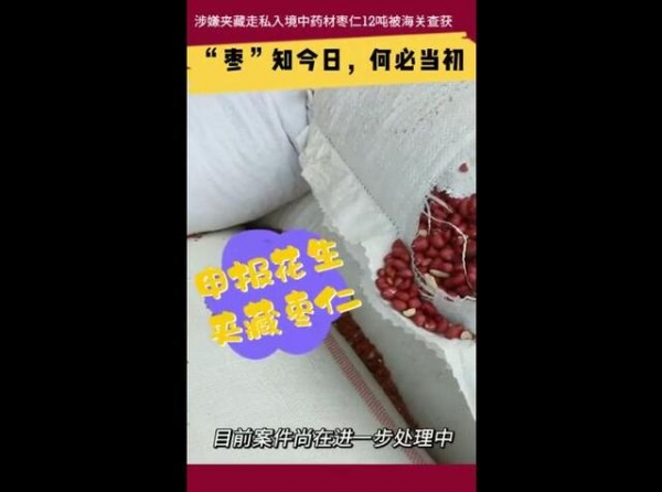 冒充花生企图蒙混过关 昆明海关查获走私中药材枣仁12吨-3.jpg