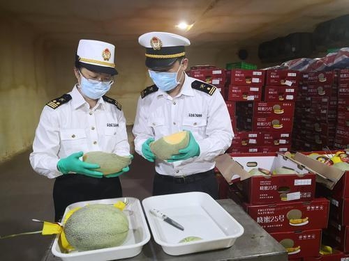 出口突破！广州海关关区首次出口火龙果和哈密瓜-1.jpg