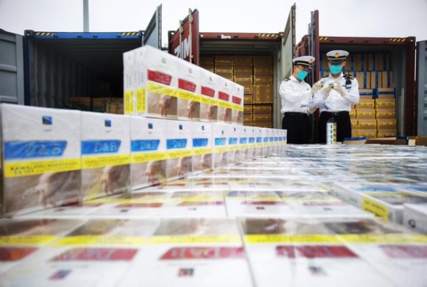 查获侵权货物超1000万件 广州黄埔海关“龙腾行动2021”保护国内品牌显成效-2.jpg