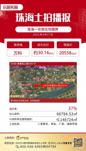 激战！楼面价20558元/㎡！万科拿下保税区6.7万㎡住宅地-1.jpg