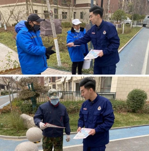 潍坊综合保税区应急管理中心深入辖区居民小区开展消防宣传活动-1.jpg