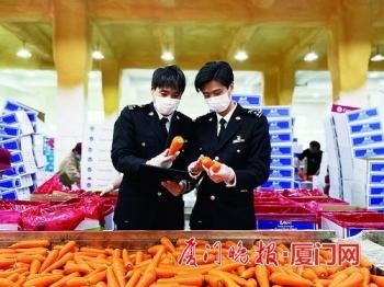 今年首批保鲜胡萝卜昨由厦门海关验放出口-1.jpg