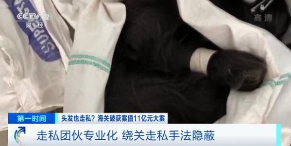 头发也走私？海关破获案值11亿元人发走私大案，团伙五年走私人发1200吨-4.jpg